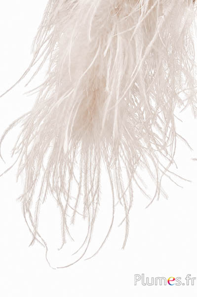 Strauss Strähne  - 10 cm - creme